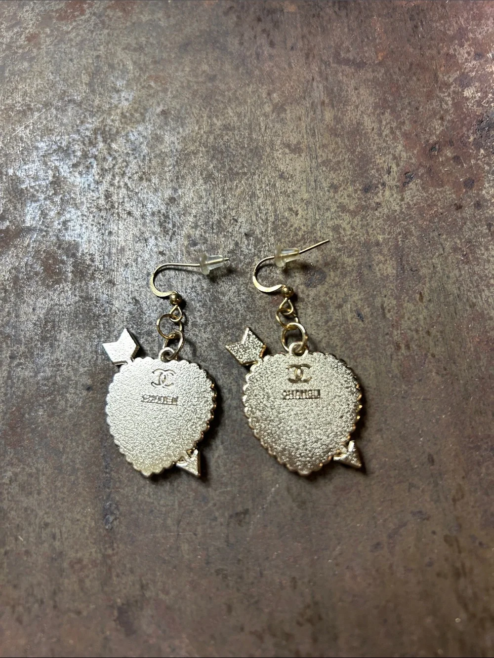Carrie Fairy Designs Repurposed Pink Charm Earrings Designer Inspired